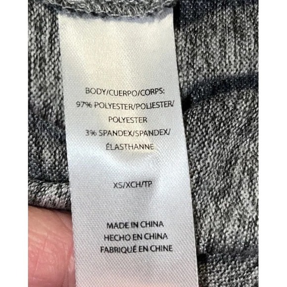 New Beach Lunch Lounge Womens Shaylah Black Gray Checkered Mock Neck Knit Shirt - Picture 5 of 6